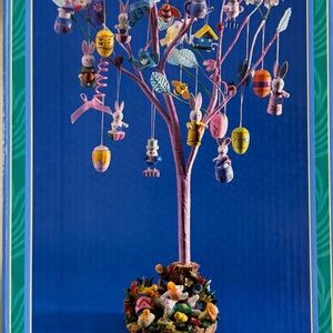18” Easter Tree with 24 Wooden Ornaments